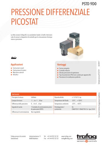 Pressione differenziale Picostat PSTD 9D0