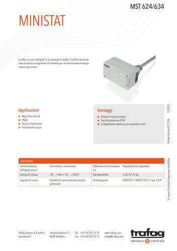 Scheda tecnica MST 624/634