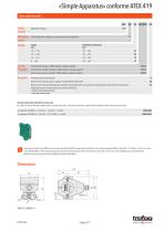 Scheda tecnica «Simple Apparatus» conformity to ATEX 419 - 2