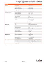Scheda tecnica «Simple Apparatus» conformity to ATEX 904 - 3