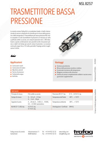 TRASMETTITORE BASSA PRESSIONE NSL 8257