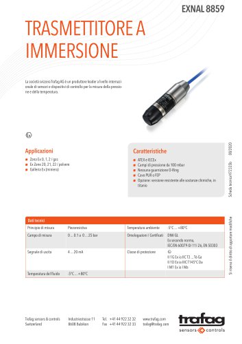 TRASMETTITORE A IMMERSIONE EXNAL 8859