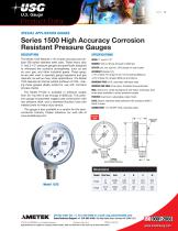 Series 1500 High Accuracy Corrosion Resistant Pressure Gauges