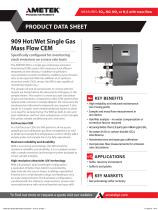 909 Hot Wet Single Gas Mass Flow CEM