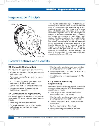 Regenerative Blowers