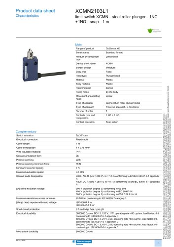 limit switch XCMN