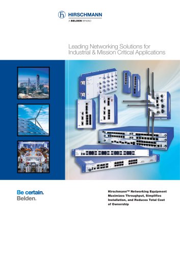 Hirschmann presents new Industrial Networking catalog