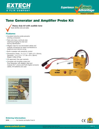 40180: Tone Generator and Amplifier Probe Kit