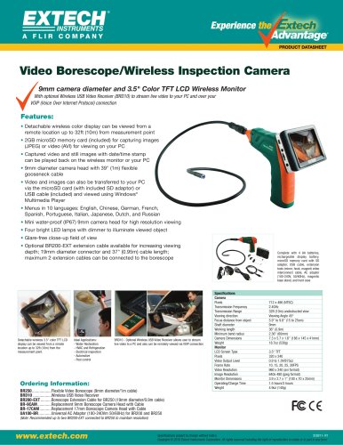 BR250: Video Borescope/Wireless Inspection Camera