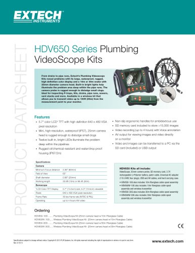 HDV650W-30G: HD VideoScope Wireless Plumbing Kit with 30m Probe