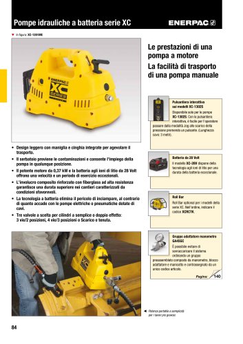 XC-Series Cordless Hydraulic Pumps IT