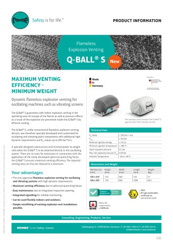 Q-BALL® S Product Information