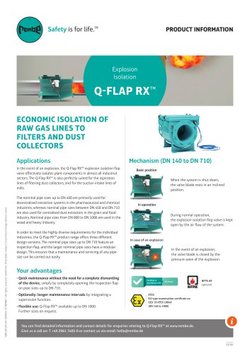 Q-Flap RX™ Product Information