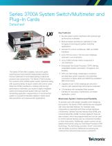 Series 3700A System Switch/Multimeter and  Plug-In Cards