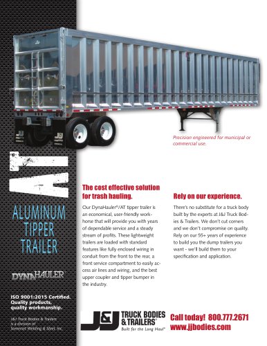 AT ALUMINUM TIPPER TRAILER