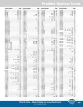 Product Number Index