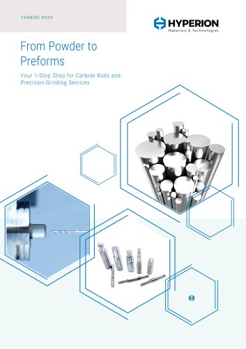 Carbide Drill Preforms Brochure