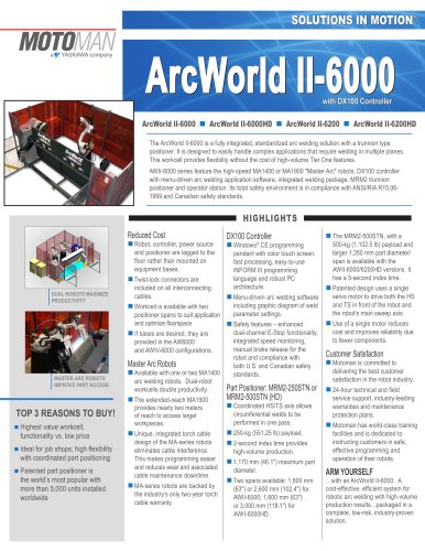 Motoman ArcWorld II-6000 Welding Solution