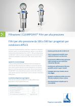 Filtri per alta pressione CLEARPOINT HP - 1