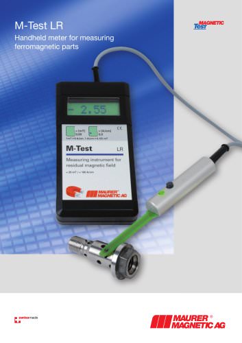 Gaussmeter for residual magnetism M-Test LR