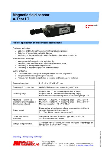 Highly sensitive magnetic field sensor