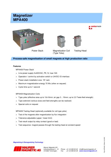 Magnetizer MPA 400