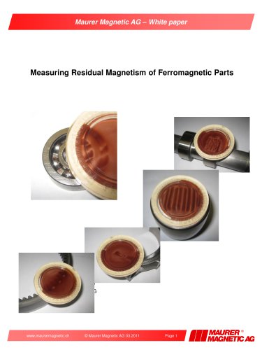 Measuring Residual Magnetism of Ferromagnetic Parts