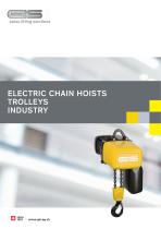 Electric chain hoist GP up to 6300 kg