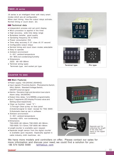 TAISUO TIMER JSZ & COUNTER TS  S for industry