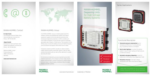 Degassing Units