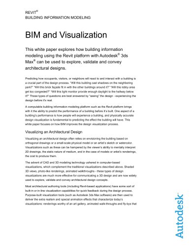 BIM and Visualization