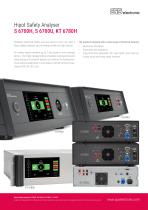 Hipot Safety Analyser S 6700H, S 6700U, KT 6780H