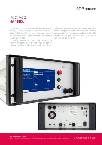 Hipot Tester HA 1885J