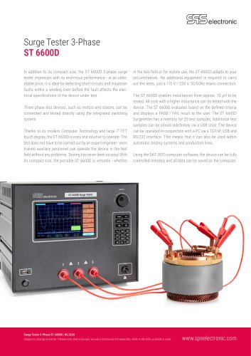 Surge Tester 3-Phase ST 6600D