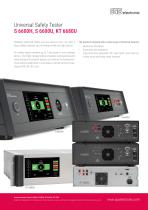 Universal Safety Tester S 6600H, S 6600U, KT 6680U