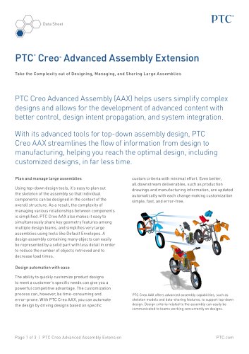 Creo Advanced Assembly Extension