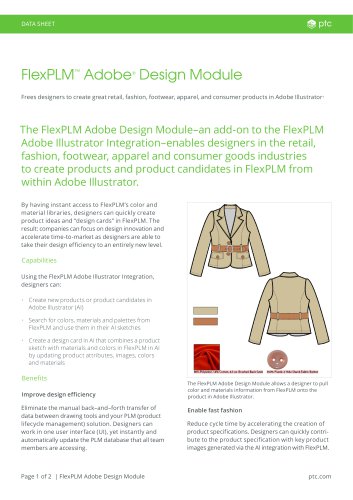 FlexPLM Adobe Design Module Data Sheet