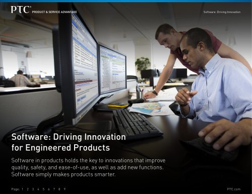 Software: Driving Innovation  for Engineered Products