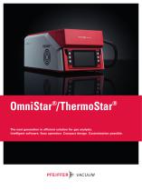 OmniStar / ThermoStar - The next generation in efficient solution for gas analysis