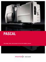 Pascal - Two-stage rotary vane pumps for low and medium vacuum