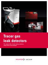 Tracer gas leak detectors - The widest offer of leak testing solutions, using helium and hydrogen