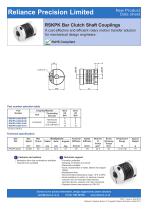 Bar Clutch Shaft Couplings - Datasheet