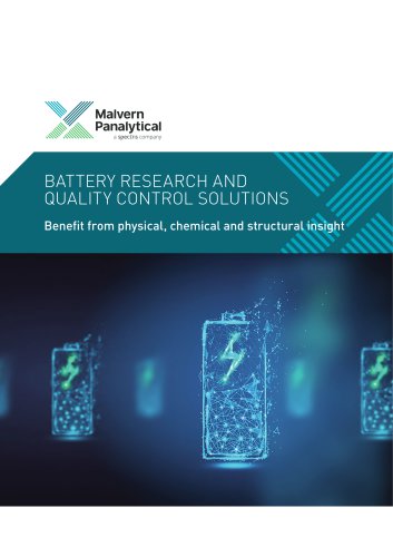 Battery Research and QC Solutions - Benefit from physical, chemical and structural insight