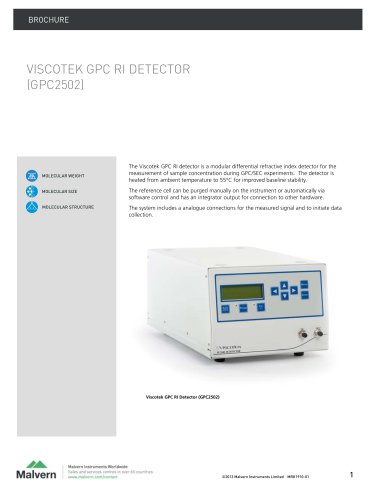 VISCOTEK GPC RI DETECTOR  (GPC2502)