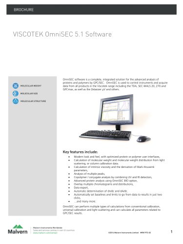 VISCOTEK OmniSEC 5.1 Software