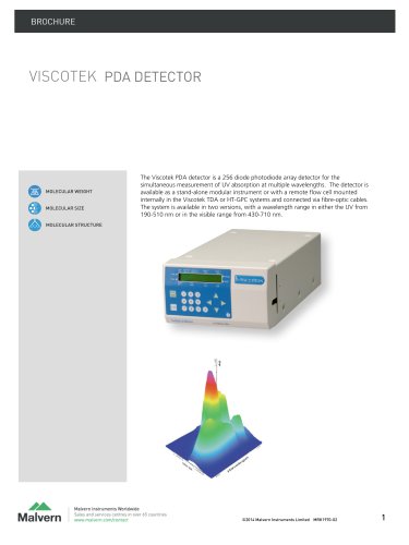 Viscotek UV-PDA Detector