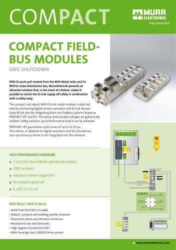 COMPACT FIELDBUS MODULES