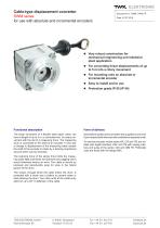 Draw-wire linear transducer SWM