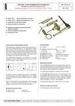 Inductive linear displacement transducer IW101