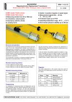 Magnetostrictive displacement transducer MSA